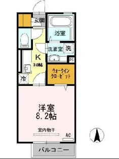 アザックみゆき【2階】の間取り