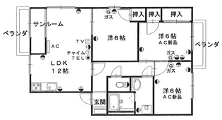 リーベン泉野【1階】の間取り