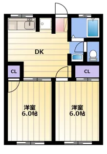 ソレイユB【1階】の間取り