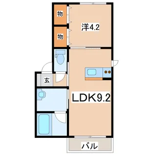 ロイヤル IV【2階】の間取り