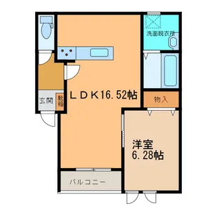 ヴェール【1階】の間取り