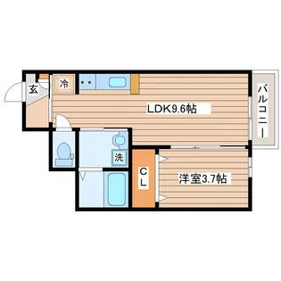 アクトI【1階】の間取り