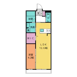 ウィズレジデンス藤枝【2階】の間取り