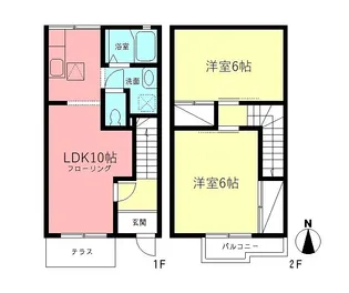 神奈川県平塚市広川【一戸建】の間取り