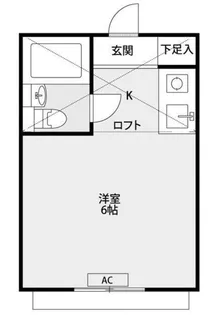 メゾンK早稲田【1階】の間取り