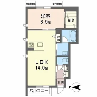 シティプラザ青森 A棟【1階】の間取り