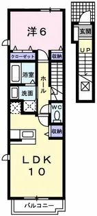 高知県高知市大津乙【アパート】の間取り