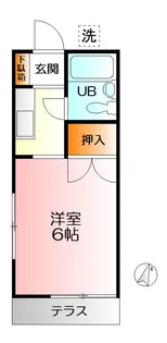 霞台ハイツ【1階】の間取り