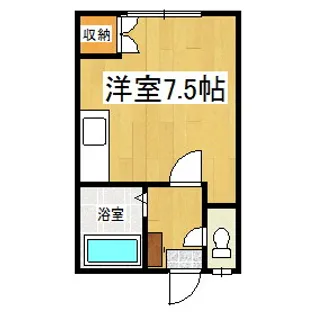 コーポ大友2【2階】の間取り