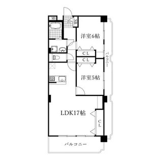 長良パークマンション【3階】の間取り