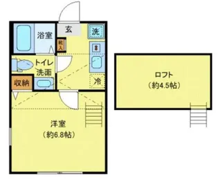 アミスタ生田【2階】の間取り
