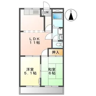 グランドパレス長泉A【2階】の間取り
