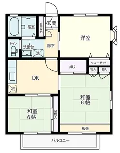 めぐみ荘【2階】の間取り