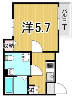 エクセラン綾瀬【2階】の間取り