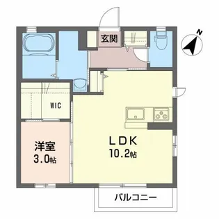 カーサレイールE【2階】の間取り