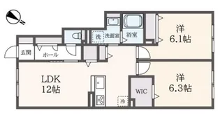 神奈川県横浜市港北区高田町【アパート】の間取り