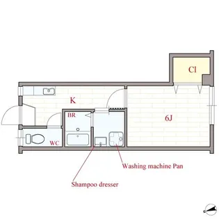 ユニークハイツ【4階】の間取り