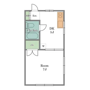 モンシャトー新川【1階】の間取り
