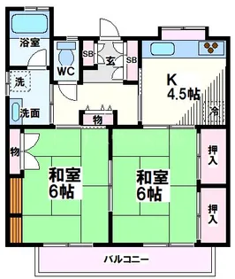 東京都国分寺市西元町2【アパート】の間取り