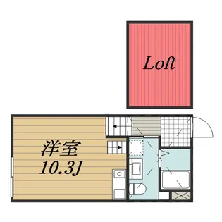 千葉県千葉市稲毛区黒砂台2【アパート】の間取り