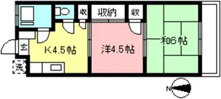 東京都杉並区永福4【アパート】の間取り