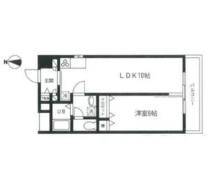 リッツ幡ヶ谷【6階】の間取り