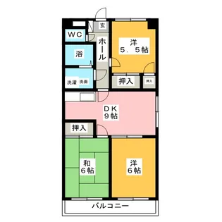 グリーンフィールド下田【4階】の間取り