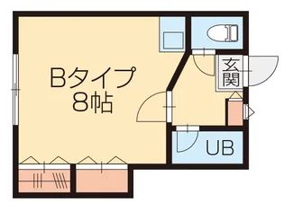 ハイツ学【1階】の間取り