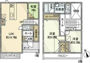 神奈川県相模原市緑区橋本1【一戸建】の間取り