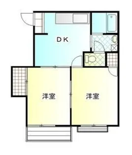 グリーンハウス谷津【1階】の間取り