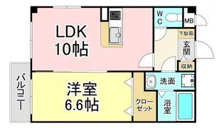 福岡県北九州市若松区深町1【アパート】の間取り