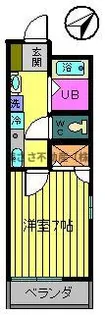 オオサワハイツ【1階】の間取り