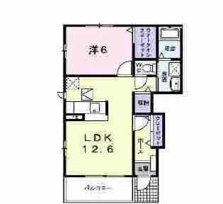 インプレイスメゾンIII【1階】の間取り