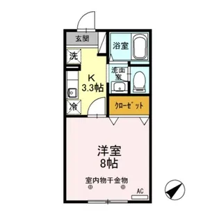 フィルコート新町【2階】の間取り