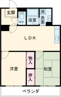 熊谷コーポビアネーズ【4階】の間取り