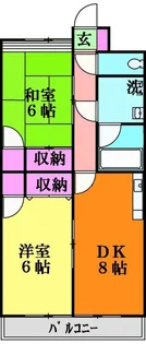 ハシェンダ東和【4階】の間取り