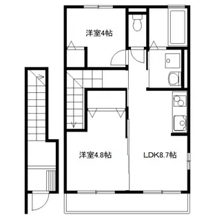 サントハイム【2階】の間取り