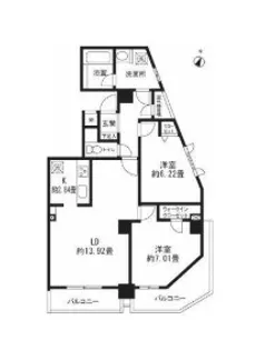 レジディア三軒茶屋II【6階】の間取り