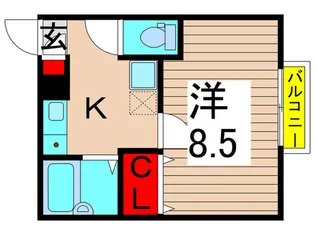 ベルダ・ビレッジオI【1階】の間取り