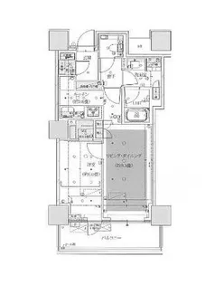 東京都港区三田5【マンション】の間取り