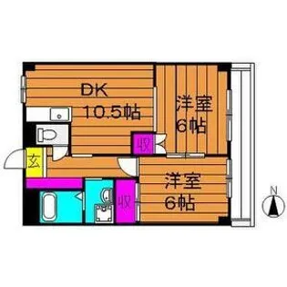 ビューハイツ吉備路【3階】の間取り