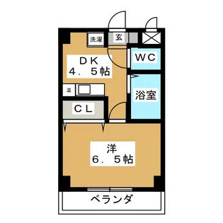 アメニティハイツ中砂【2階】の間取り