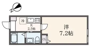 ラ・シャンス旭町【1階】の間取り