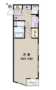 レジャンシック小石川【2階】の間取り
