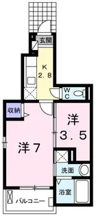 埼玉県坂戸市緑町【アパート】の間取り