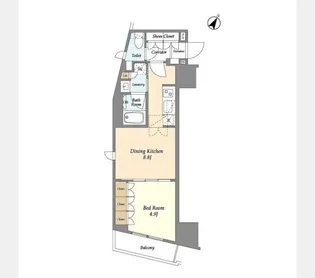リテラス渋谷笹塚【11階】の間取り