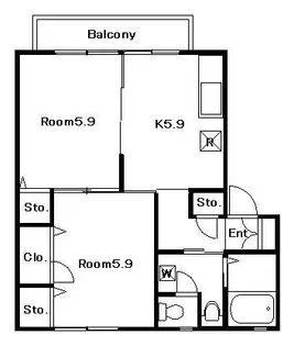 シャーメゾン カメリア【2階】の間取り