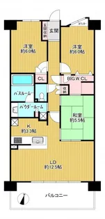 レイディアントシティ印西牧の原 フォレストヴィラ【4階】の間取り