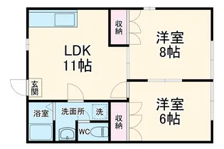 仲居ハイツIII【2階】の間取り