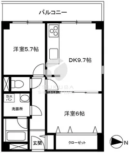 新神楽坂ハウス【4階】の間取り